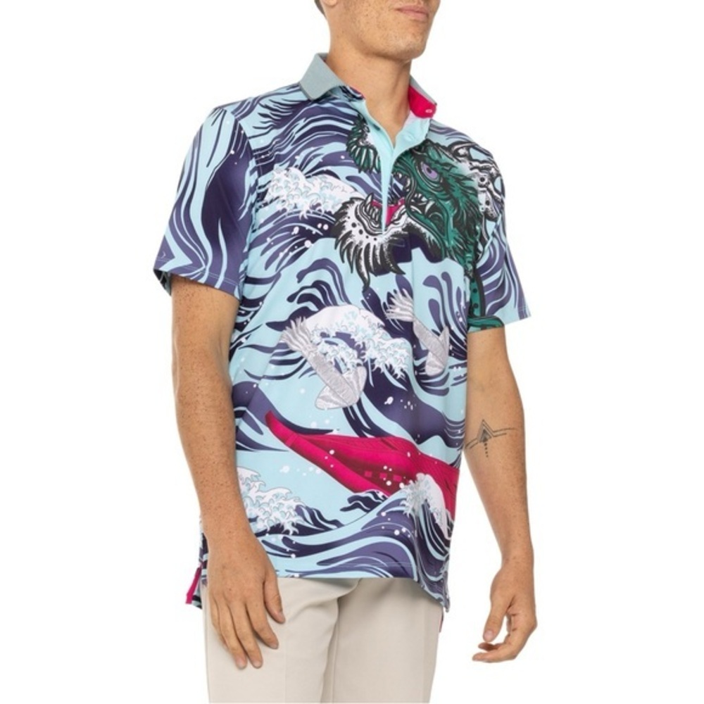 Greyson Multicolor Graphic Polo Shirt